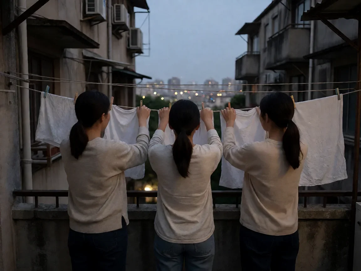 我的三个姐姐电视连续剧剧情介绍,从四姐弟家常到亲情和解 - 第 2 张图片 我的三个姐姐电视连续剧剧情介绍阳台晾衣