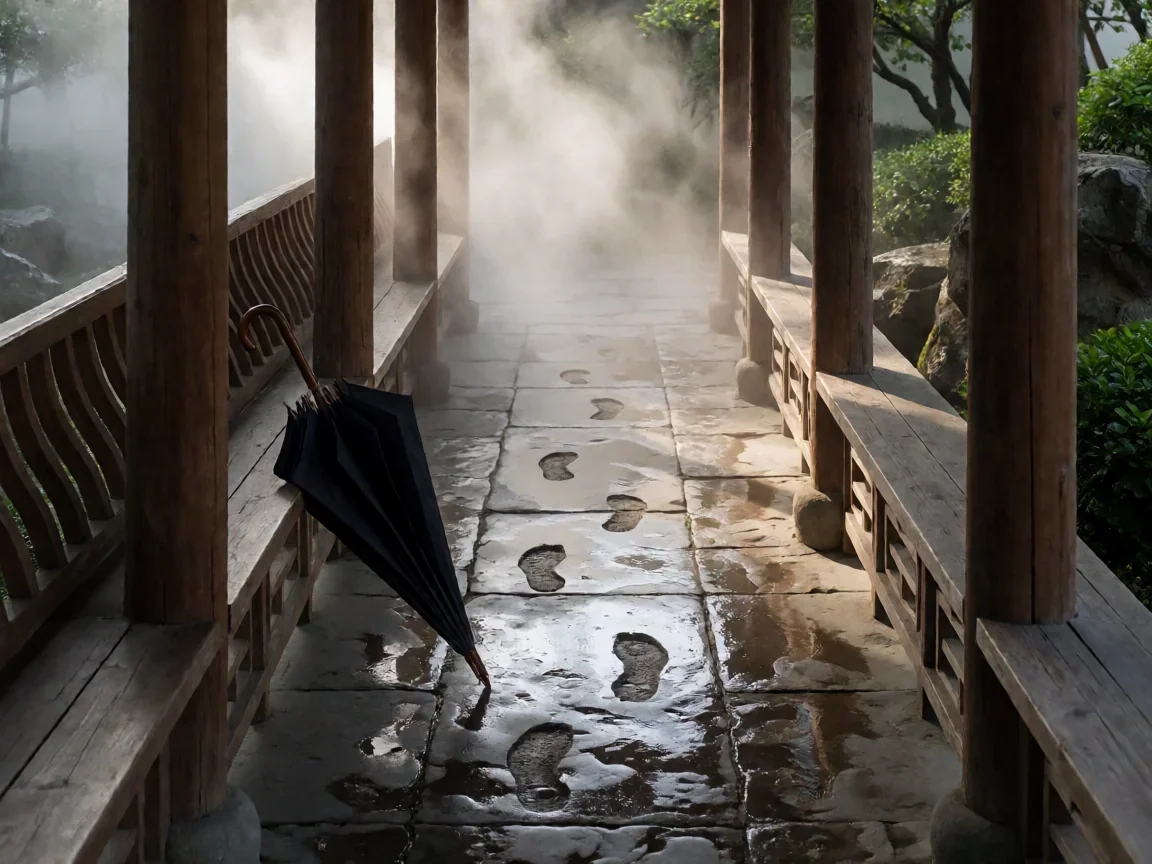 好雨时节电影(成都雨季)一场重逢背后的错位爱情 - 第 3 张图片 好雨时节电影,回廊雨停脚印分岔