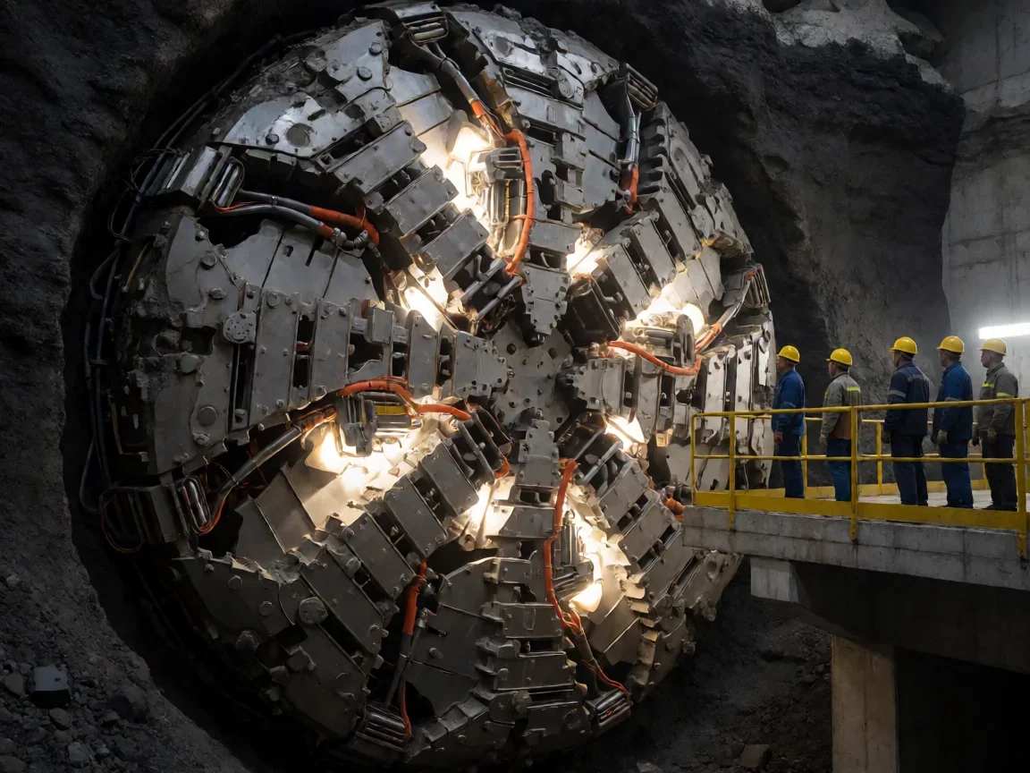 大国重器纪录片观后感，巨型盾构机 underground excavation scene