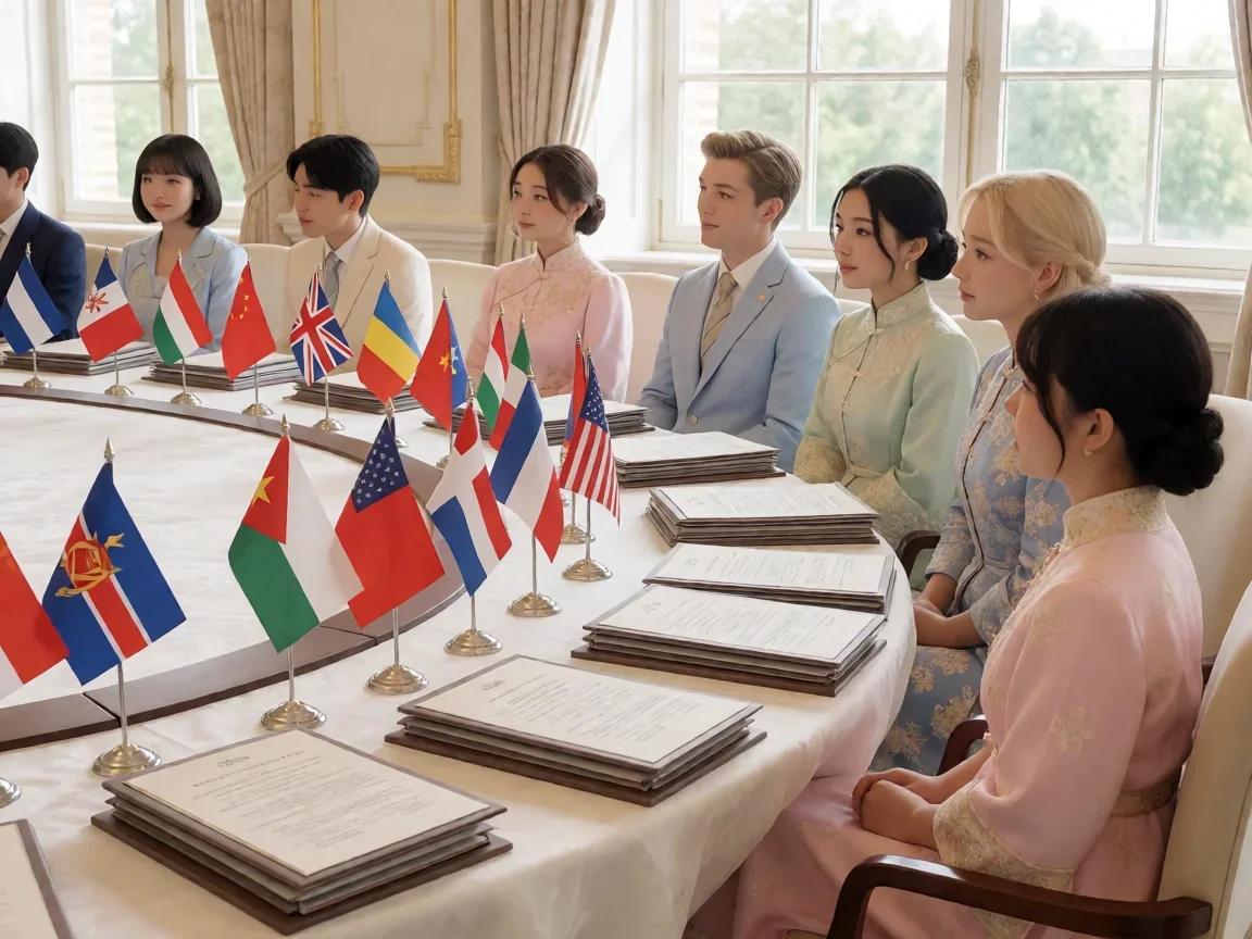 黑塔利亚剧场版(幕后)各国拟人角色与历史梗的狂欢 - 第 1 张图片 黑塔利亚剧场版各国拟人角色世界会议剪影