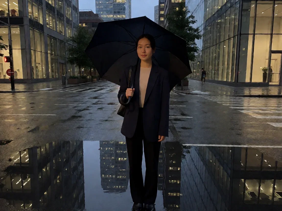 婚内婚外大结局 公益律师宁悦摆脱婚姻控制重掌人生 - 第 1 张图片 婚内婚外大结局,雨夜街角女子剪影