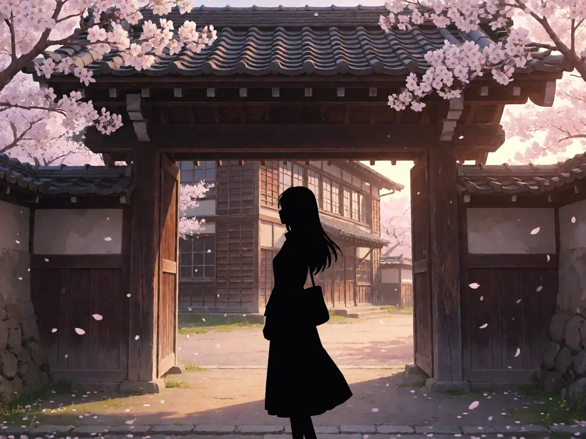 极道鲜师动漫版 黑道千金与教师身份如何两全? - 第 1 张图片 极道鲜师动漫版,校门前教师剪影