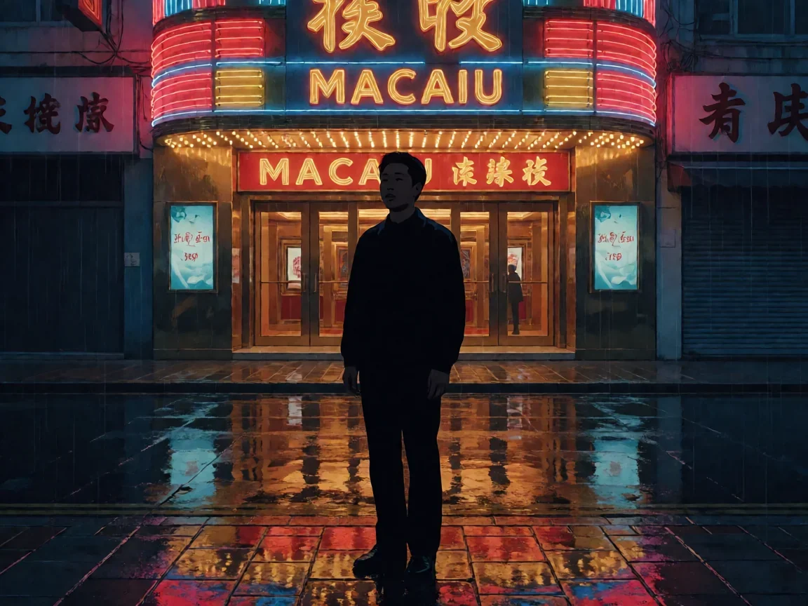千王之王重出江湖电视剧再现赌坛恩怨与江湖道义的抉择 - 第 1 张图片 千王之王重出江湖电视剧,主角剪影伫立澳门赌场前