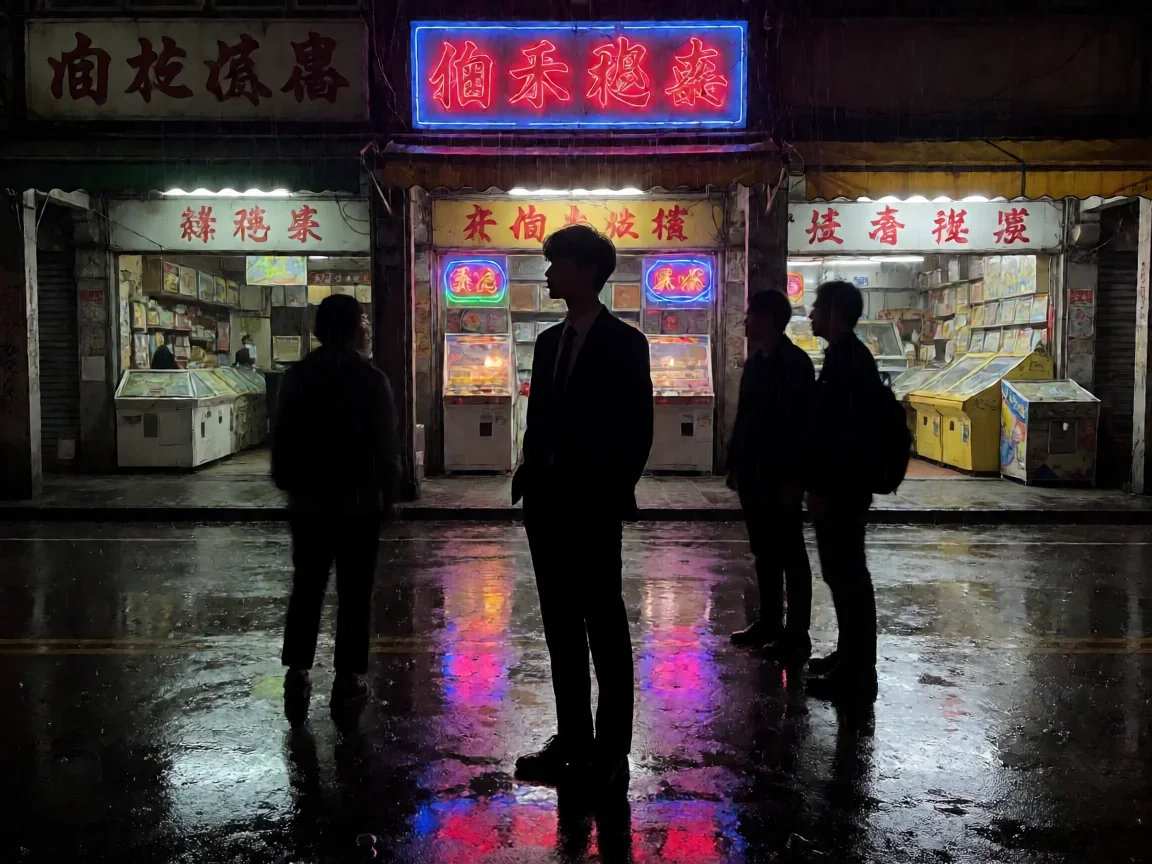 角头大桥头电影，雨夜街头麦克剪影