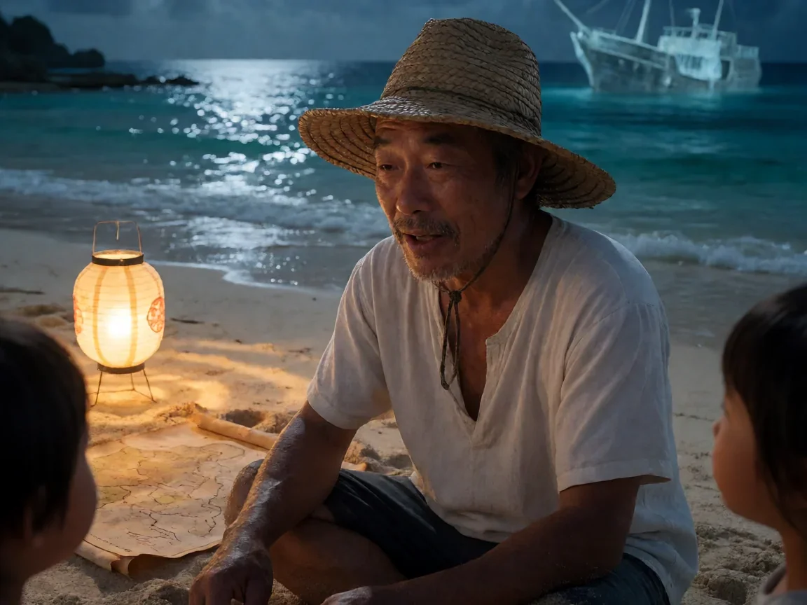 绀碧之棺剧场版普通话版里海底宝藏藏着谁的野心? - 第 1 张图片 绀碧之棺剧场版普通话版,神海岛传说插画