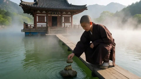春夏秋冬又一春 电影里湖心小庙藏着一整轮人生