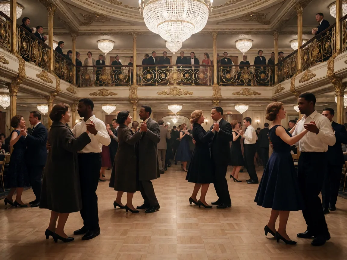 电影鬼船里那艘意大利邮轮为何在海上漂了四十年? - 第 1 张图片 电影鬼船里的1962豪华舞厅