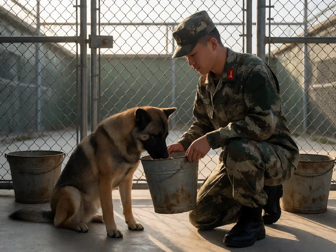 神犬奇兵电视剧中郭有栋、熊雄、龙飞三人的训犬岁月 - 第 1 张图片 神犬奇兵电视剧,郭有栋初入犬舍剪影