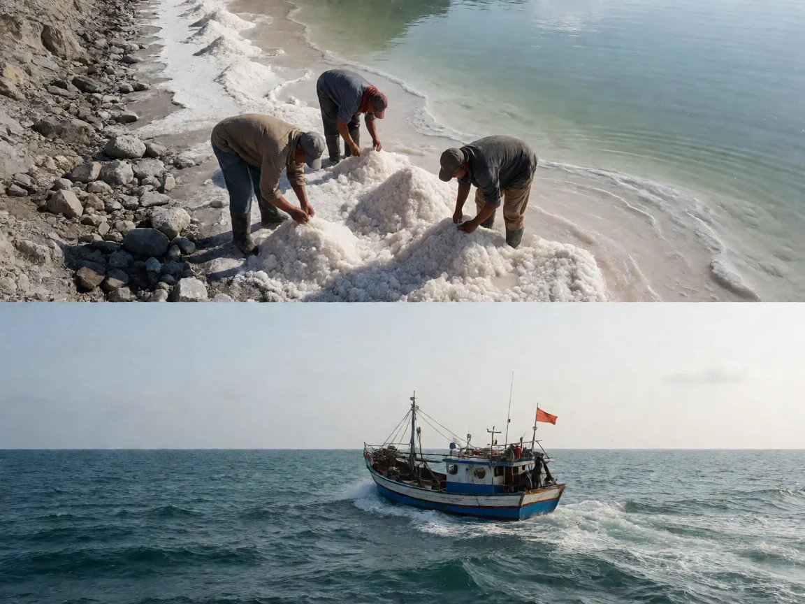 风味人间纪录片，山海盐湖暮色