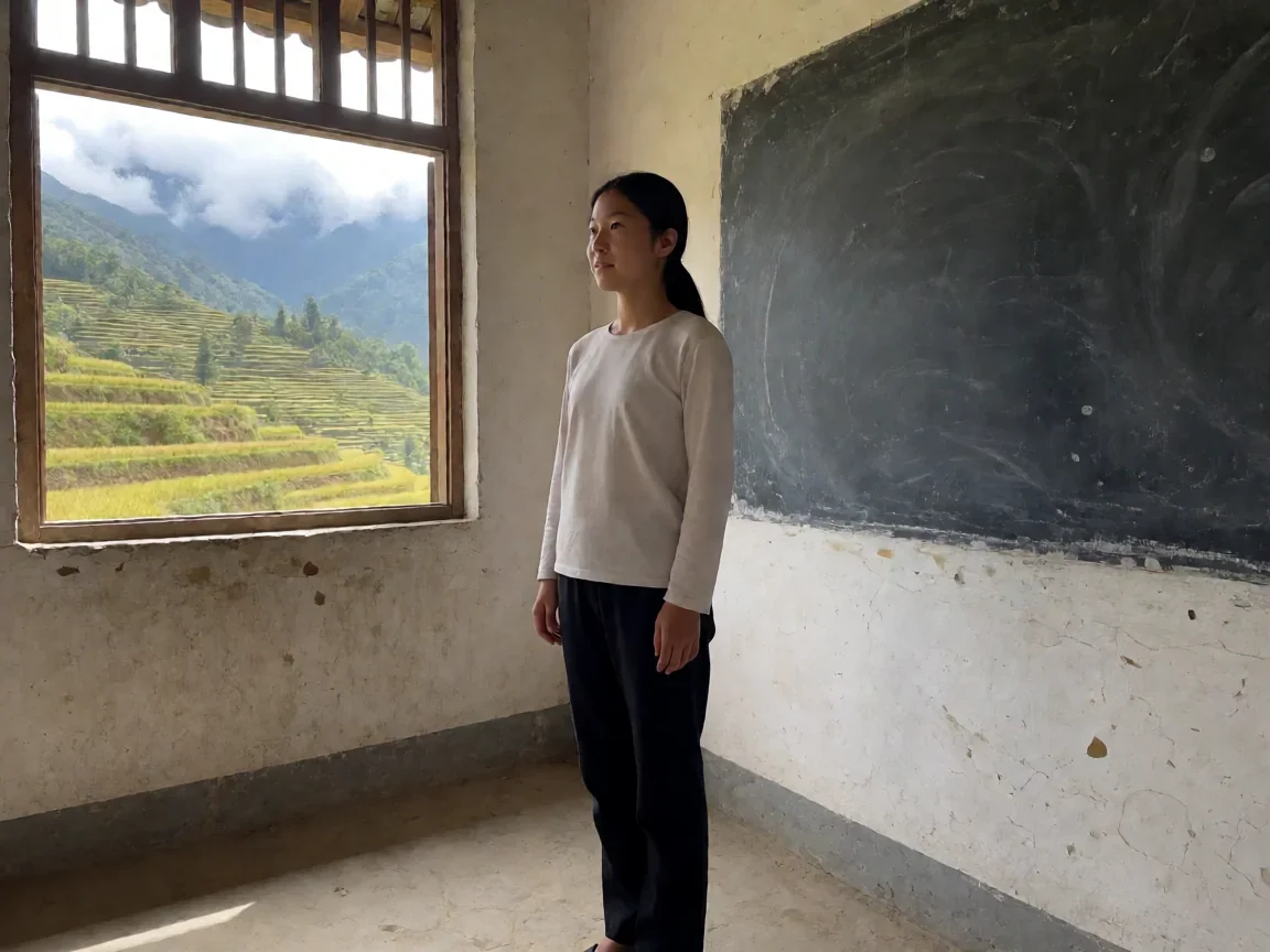 我的山与海电视连续剧(支教群像)山区讲台上的青春与深情守望 - 第 1 张图片 我的山与海电视连续剧 山区教室 梯田远山 支教老师