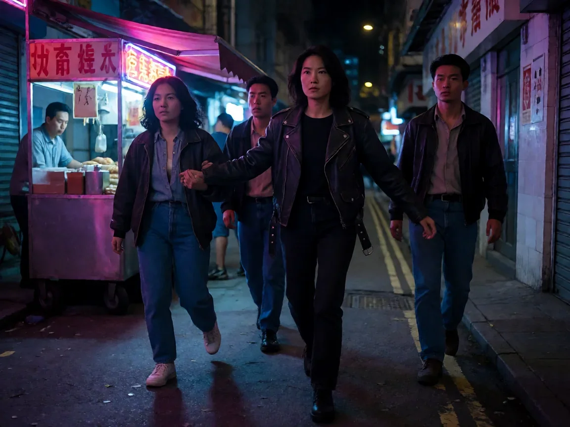 洪兴十三妹电影，夜巷营救女友场景