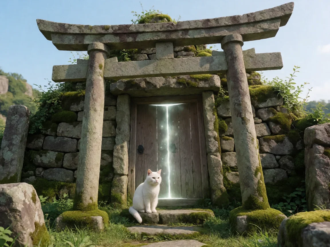 铃芽之旅动画电影里那扇门为什么总在废墟中出现? - 第 1 张图片 铃芽之旅动画电影,宫崎废墟白猫