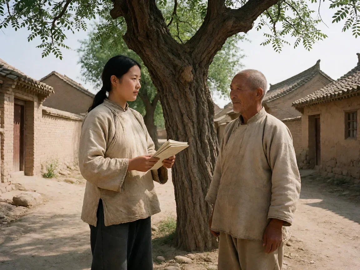 幸福到万家电视连续剧 何幸福从万家庄一路争到法庭的较真 - 第 1 张图片 幸福到万家电视连续剧,村口争地的剪影