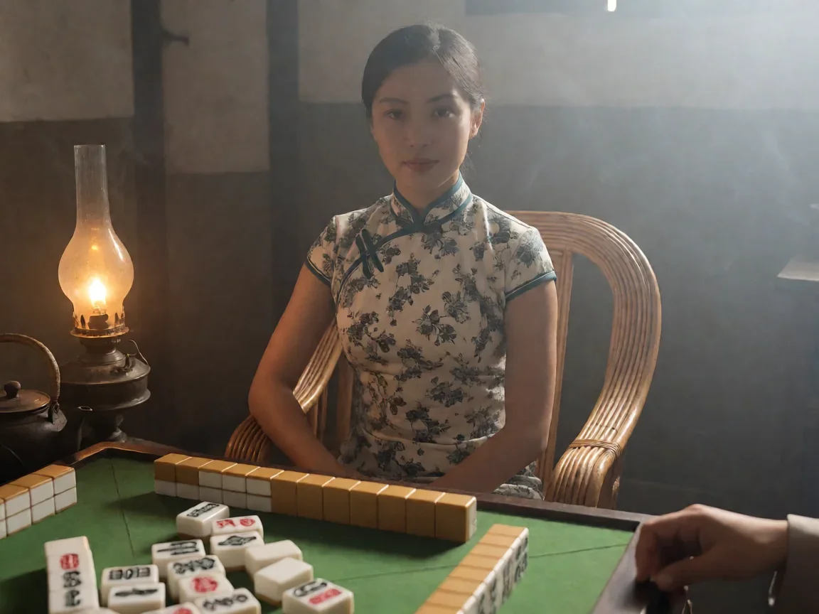 纸醉金迷电视剧全集里田佩芝从牌桌一路走到嘉陵江边 - 第 1 张图片 纸醉金迷电视剧全集重庆牌桌前的旗袍背影