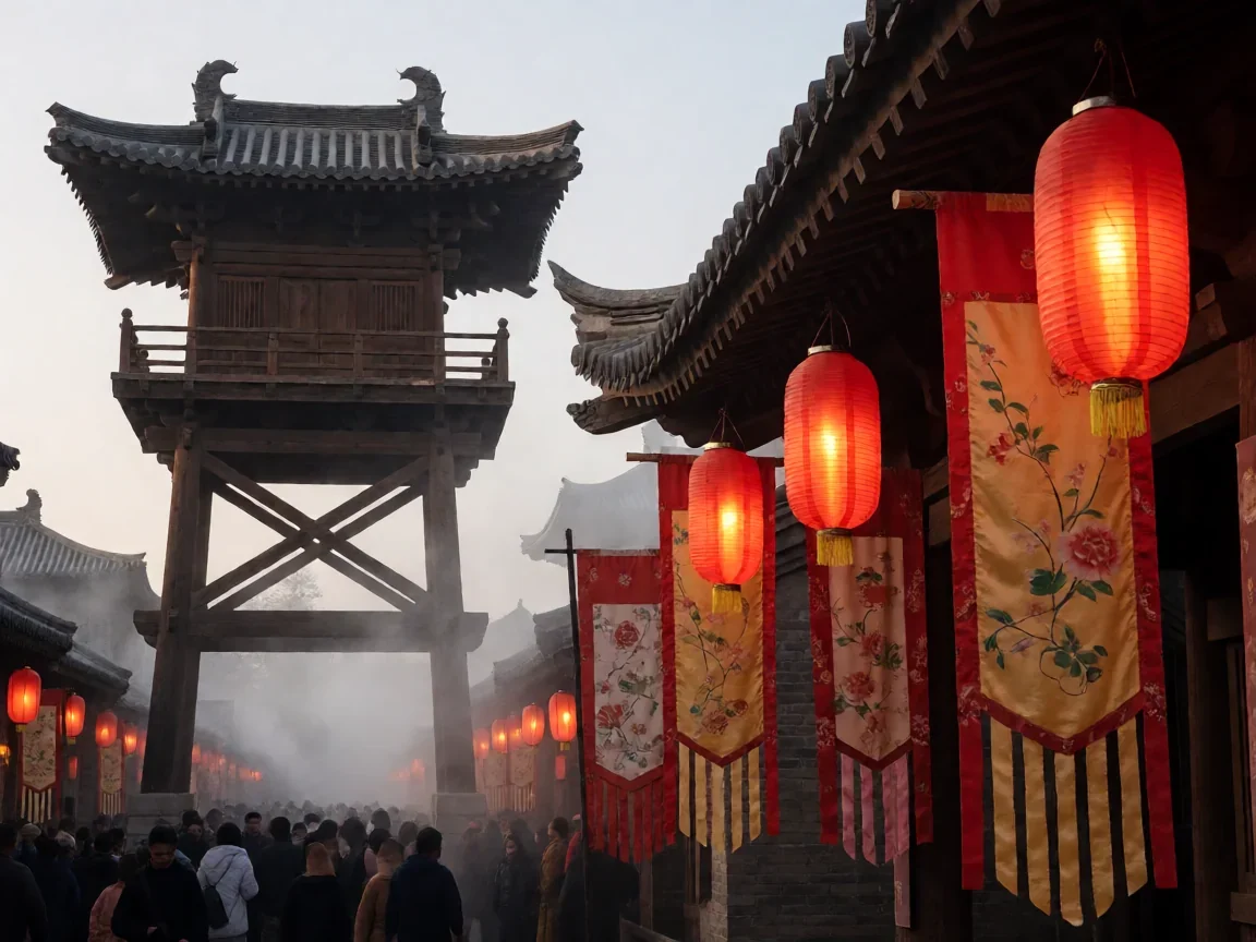 长安十二时辰演员表，上元节长安街市夜景