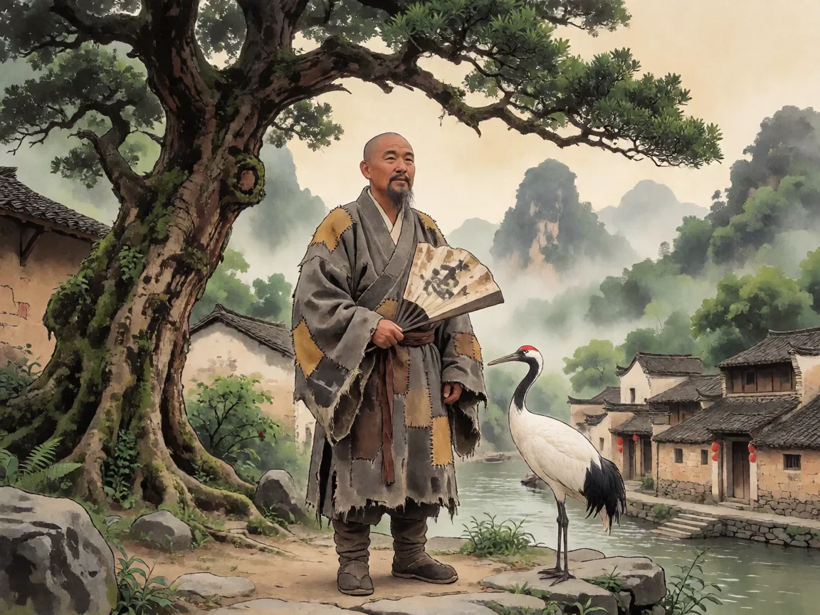 活佛济公3朱罗记剧情 济公化解朱罗两家恩怨的妙计 - 第 1 张图片 活佛济公3朱罗记剧情,古槐树下的破扇僧