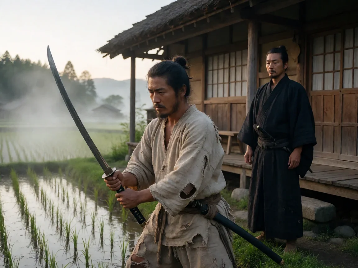 最后的武士 电影，山村学刀剪影