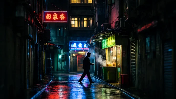无间道电影里陈永仁与刘建明在天台那次对视
