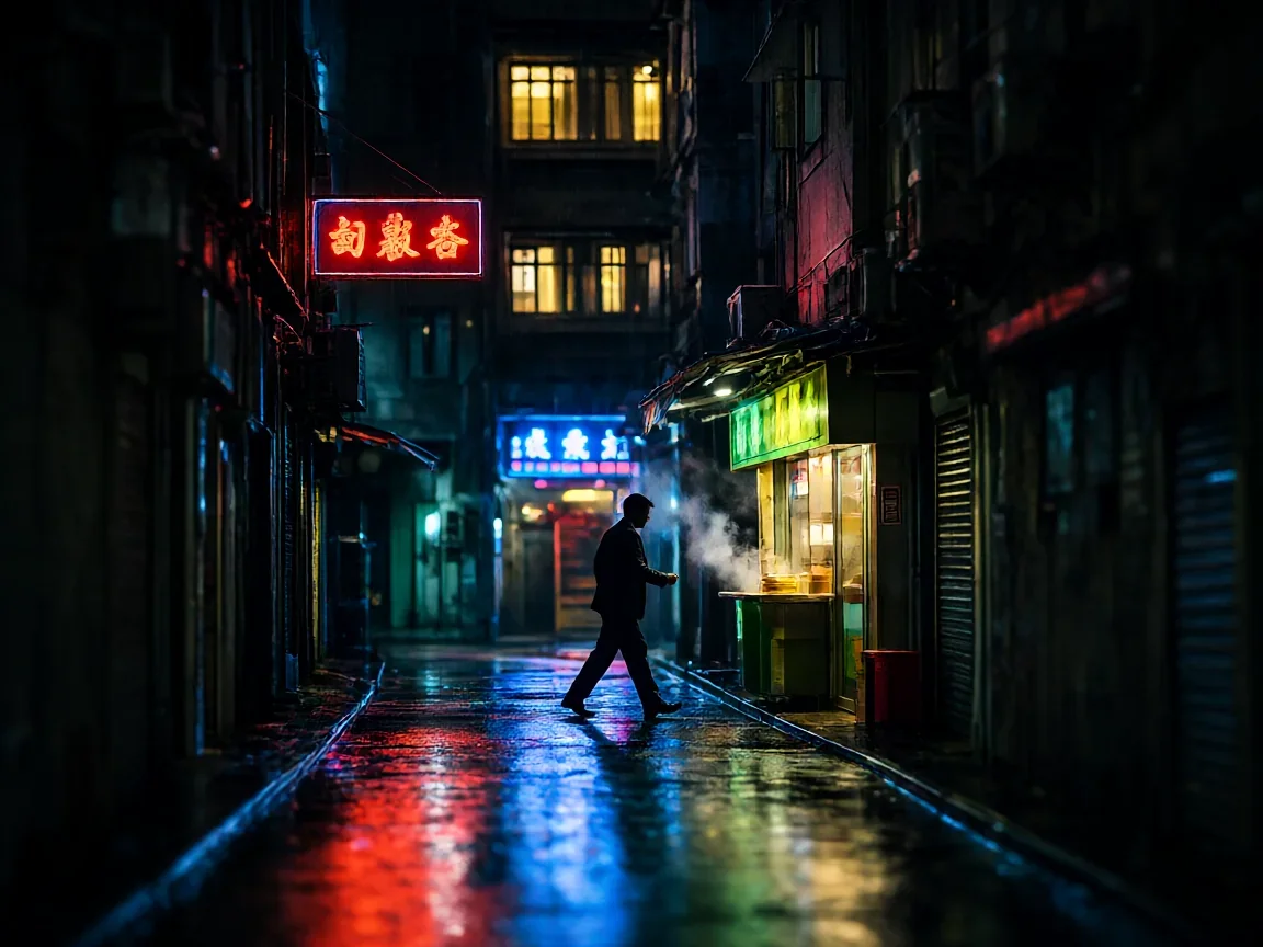 无间道电影里陈永仁与刘建明在天台那次对视 - 第 1 张图片 无间道电影,双线卧底的香港街影