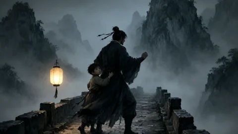 秦时明月动漫 荆天明与盖聂在乱世里的那趟护送