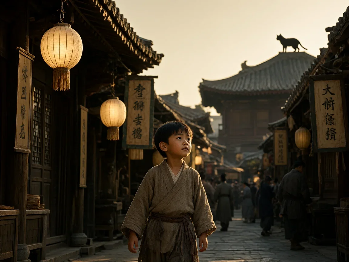大理寺日志动漫，陈拾洛阳寻兄街景