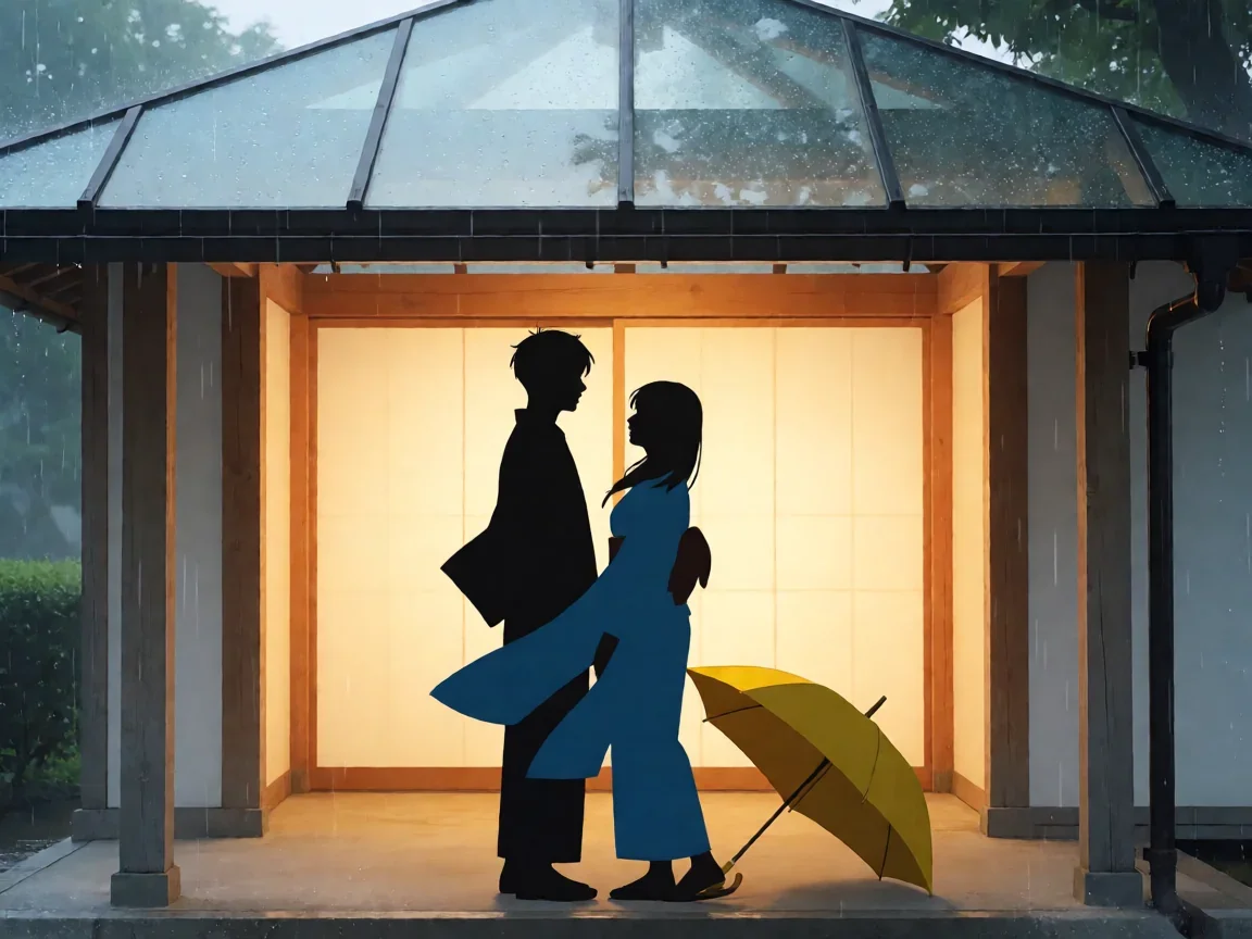 言叶之庭电影中文版 雨中庭园里两个灵魂的短暂相遇 - 第 2 张图片 言叶之庭电影中文版清晨相遇雨夜情感
