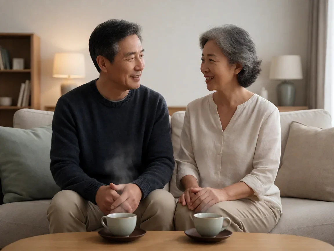 陆毅夫妇综艺 从校园恋人走到今天的相守故事 - 第 2 张图片 陆毅夫妇综艺,客厅茶叙的温馨画面
