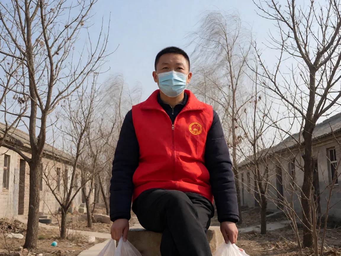穿过寒冬拥抱你电影中武哥与叶老师的虾爆鳝面之约 - 第 2 张图片 穿过寒冬拥抱你电影,志愿者马甲冬日街景