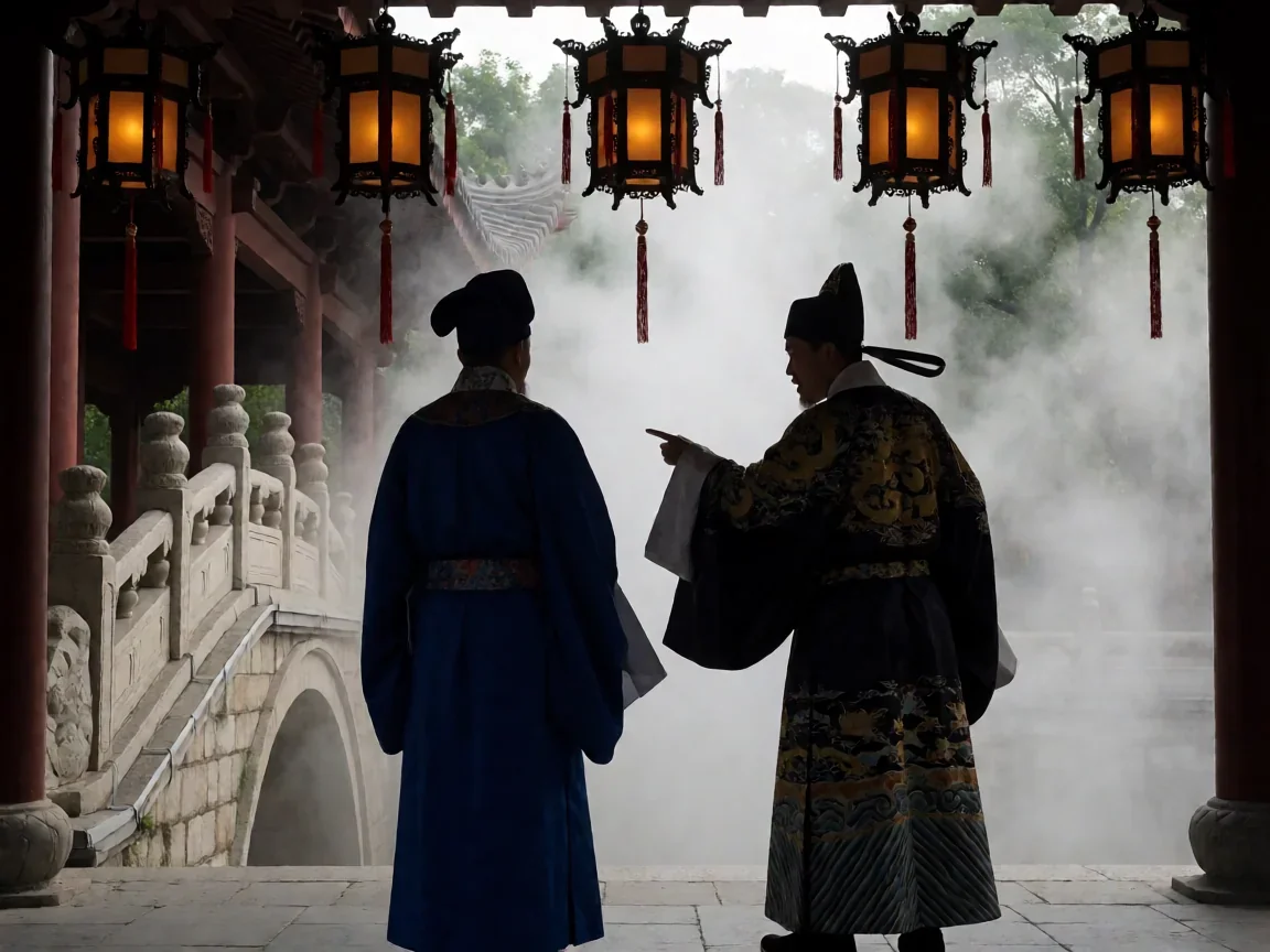 洪武三十二剧情简介(叔侄之争)马三保在靖难之变中的艰难抉择 - 第 2 张图片 洪武三十二剧情简介,马三保与朱棣叔侄对峙的画面