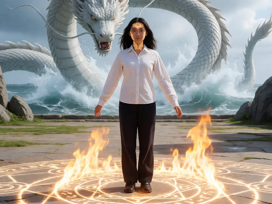 铳皇无尽的法夫纳动漫，龙纹少女迎战白之利维坦的学园保卫战场景