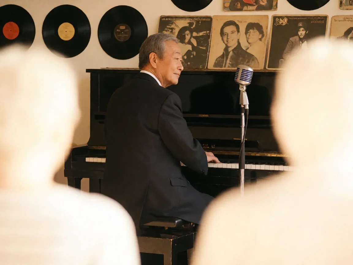 披头士密码2综艺 解码音乐人故事与现场即兴的魅力 - 第 2 张图片 披头士密码2综艺,老音乐人钢琴独奏背影
