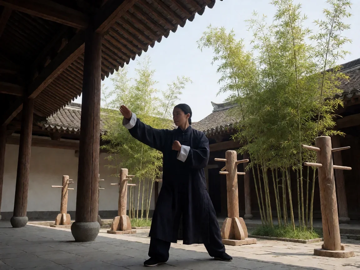 精武陈真陈小春电视剧里陈真看似退让实则从未低头 - 第 2 张图片 精武陈真陈小春电视剧,古庭院练功暗战