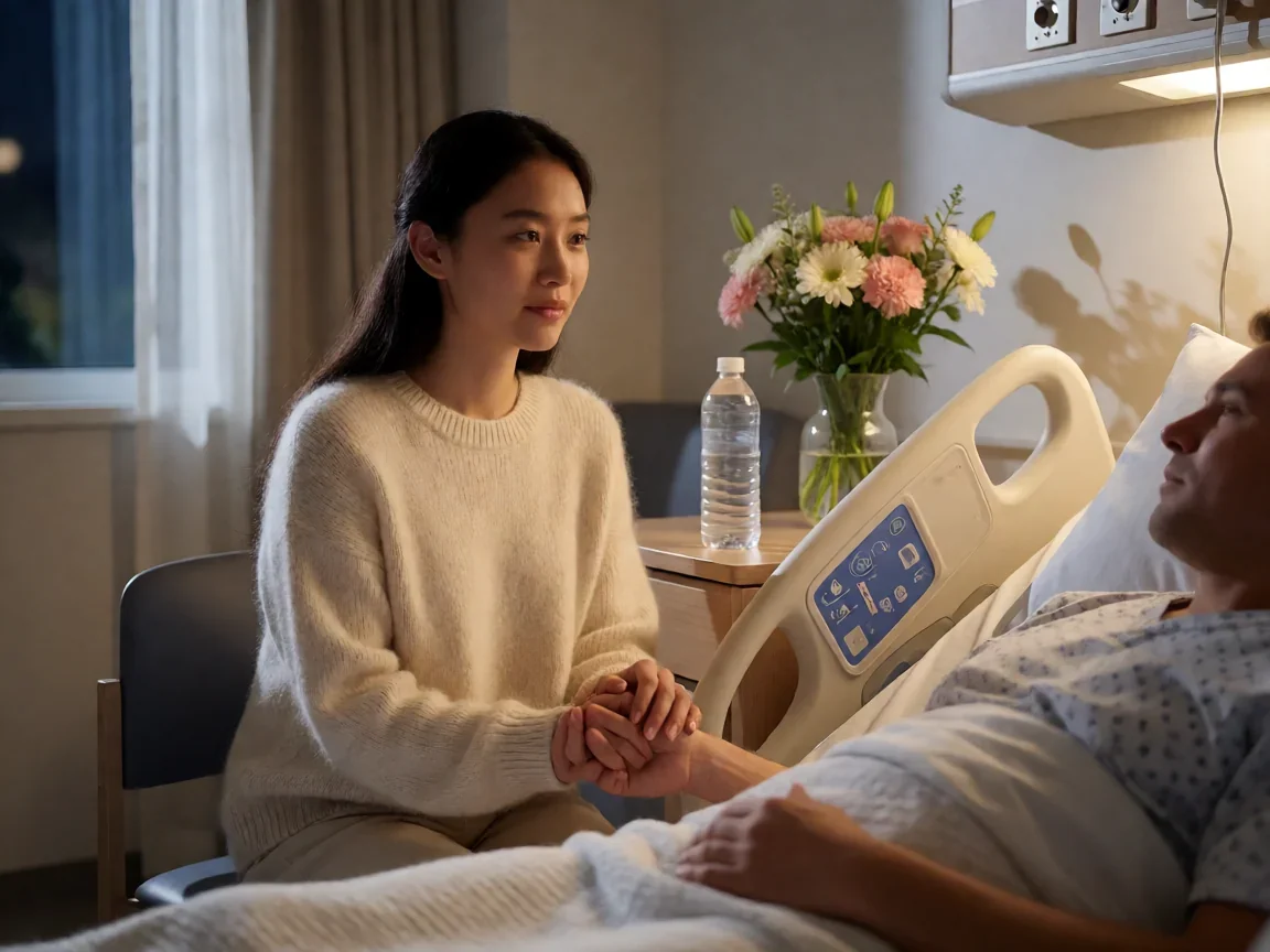 孽缘电视剧 一段错位的婚姻牵出三代人的救赎 - 第 2 张图片 孽缘电视剧中海灵照顾李保全的感人画面