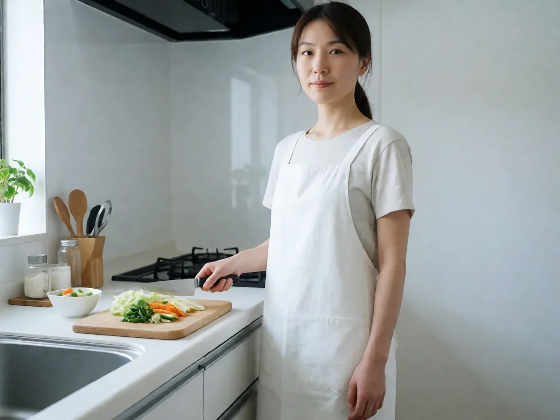 家政妇三田演员表里阿须田家四兄妹与那位不笑的保姆 - 第 2 张图片 家政妇三田演员表,厨房围裙旁小刀