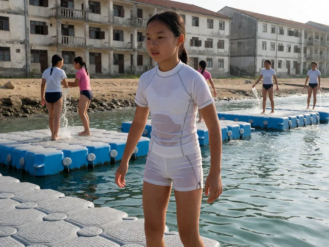 竞女动漫里神无希凭什么从贫困高中生打进职业赛场? - 第 2 张图片 竞女动漫,濑户内泳池清晨特训