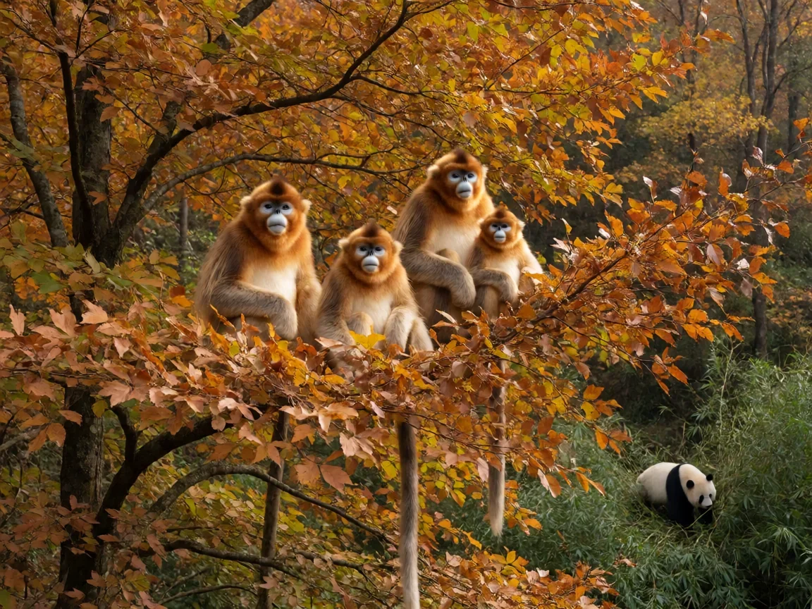 美丽中国纪录片从锦绣华南到潮涌海岸的六段山河 - 第 2 张图片 美丽中国纪录片秦岭金丝猴群