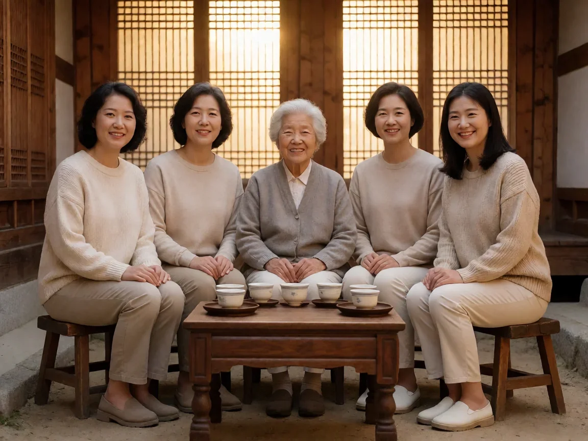 七公主韩剧里七姐妹各自走过的人生岔路值得回望 - 第 3 张图片 七公主韩剧,三代同堂团圆时刻,温情家庭聚会场景