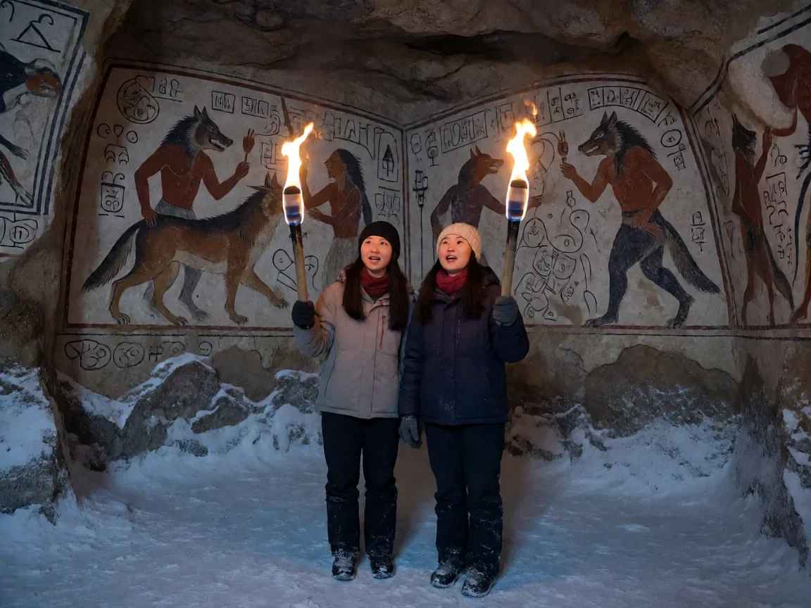变种女狼前传 姐妹在荒野雪原上的求生之路 - 第 3 张图片 变种女狼前传,雪地洞穴中的远古壁画