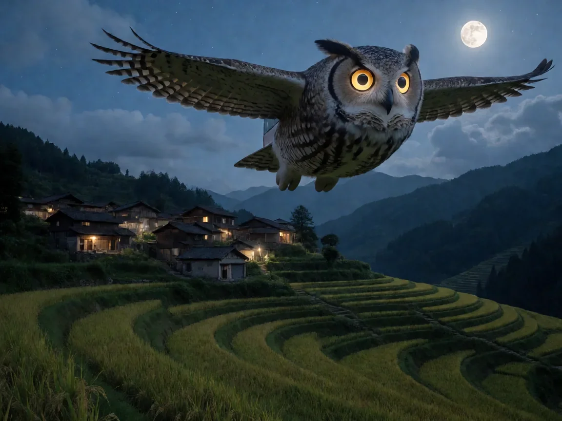 电影《龙猫》普通话版里小月、小梅与森林精灵的夏日奇遇 - 第 3 张图片 电影《龙猫》普通话版,龙猫巴士夜飞乡间的剪影