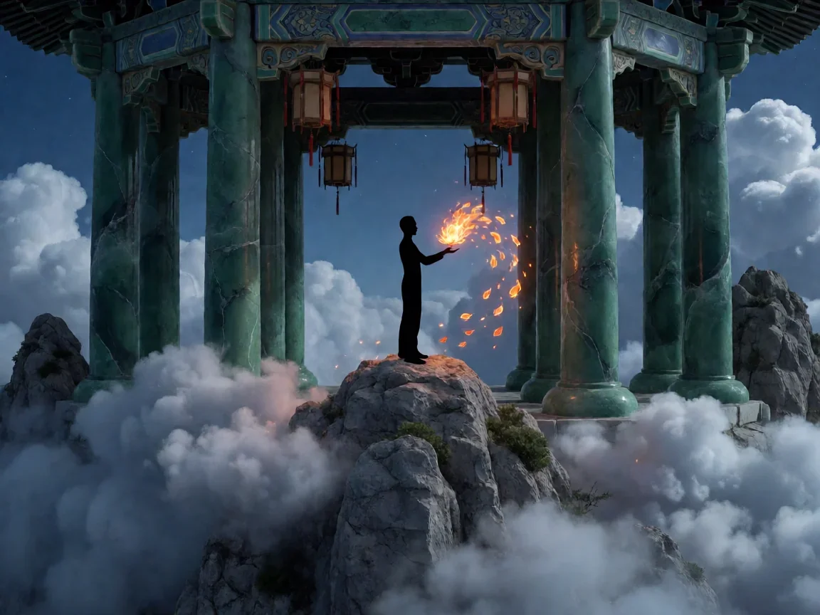 三年之约动漫，云岚山门火莲开